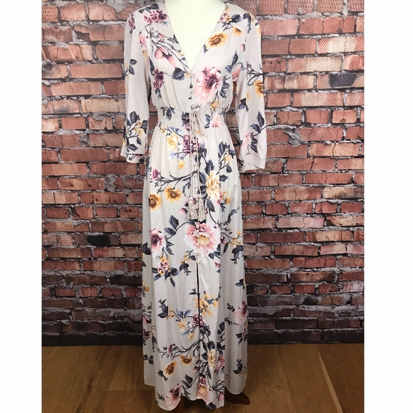 iris Dresses & Skirts - NWOT  IRIS Long Sleeve Maxi Dress SZ M